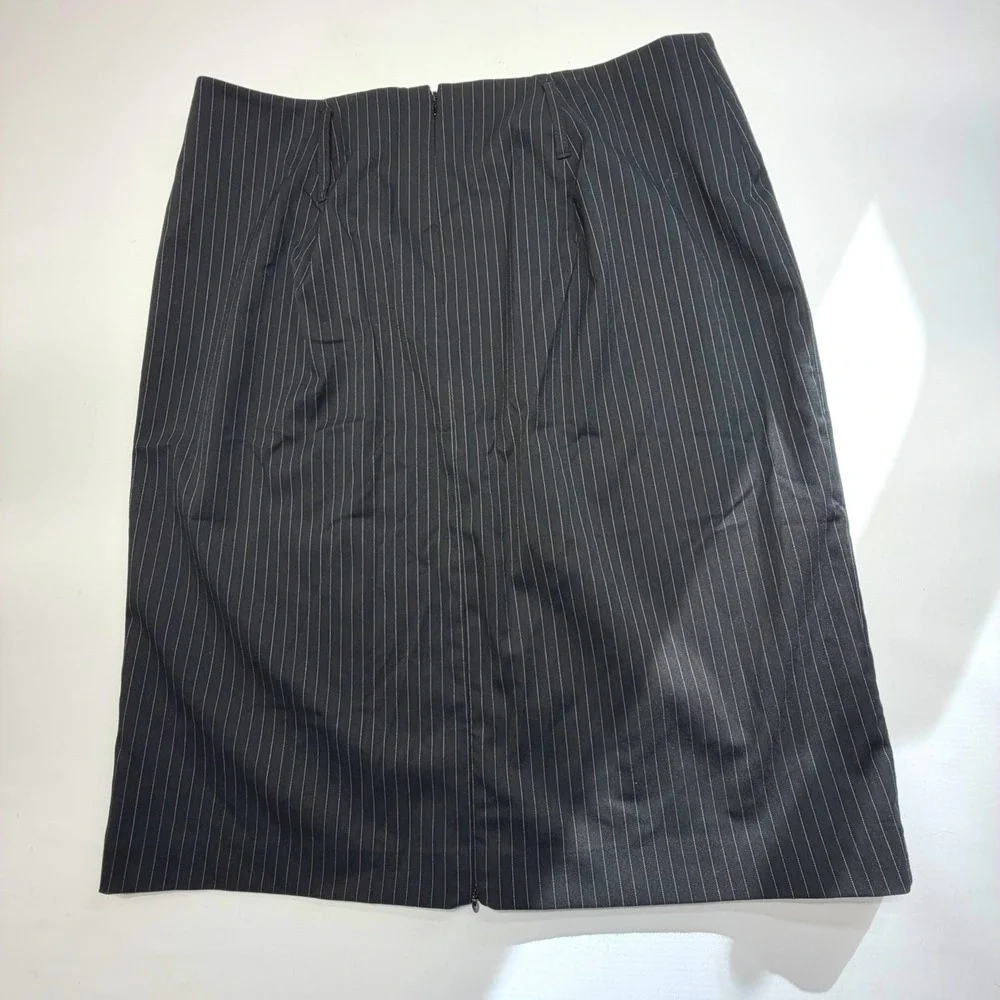 Lane Bryant Pinstripe Pencil Skirt Size 18‎ NWT Stretch Career Wear $44 Retail - Picture 2 of 7